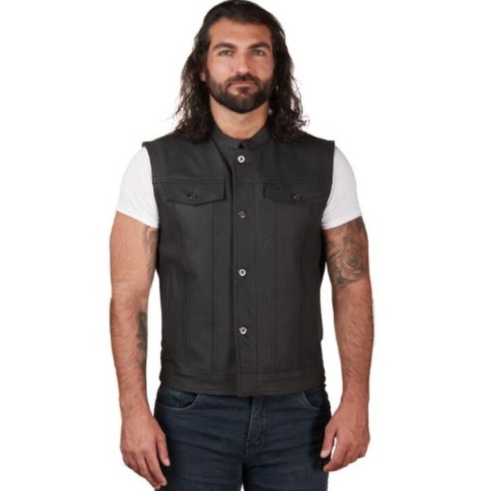 Street & Steel Leather New Motorcycle Vest